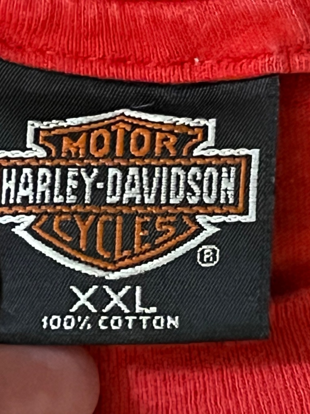 Vintage 1996 Harley Davidson Motorcycle Tshirt XXL Las Vegas Strip Nevada Red - Picture 4 of 7